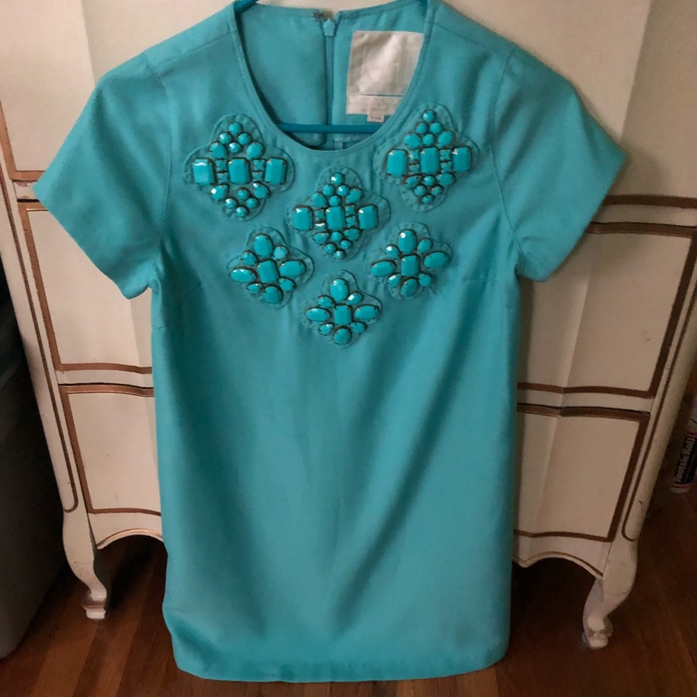 Karta turquoise shift dress
